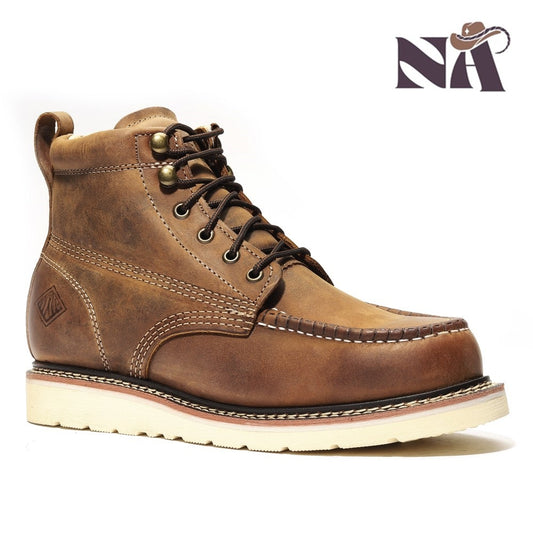 Work Boots NA-BA-640 Crazy Brown - Botas de Trabajo