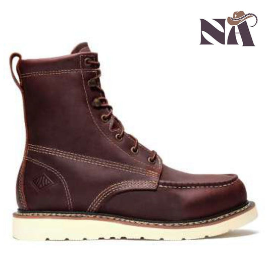 Work Boots NA-BA-840 Burgundy - Botas de Trabajo