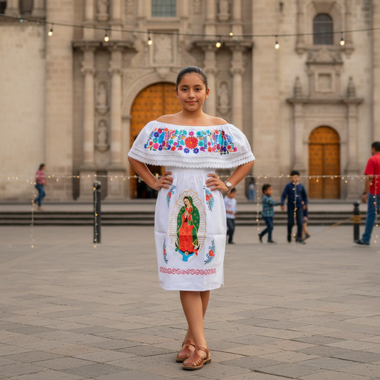 Vestido Bordado de Niña KS-77462 - Embroidered Dress for kids