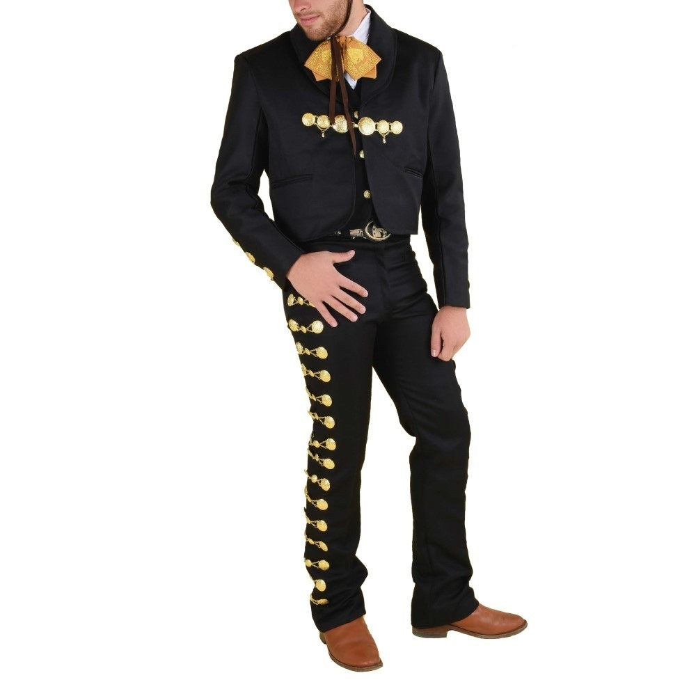 NA-72132Black-GoldTrajeCharrohombreBotonaduramenscharrosuitNAWestern