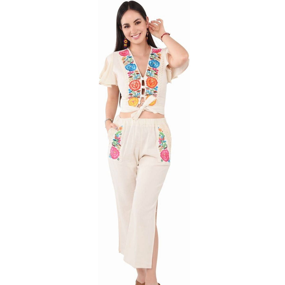Embroidered Outfit NA-TM-77349 - Conjunto Bordado