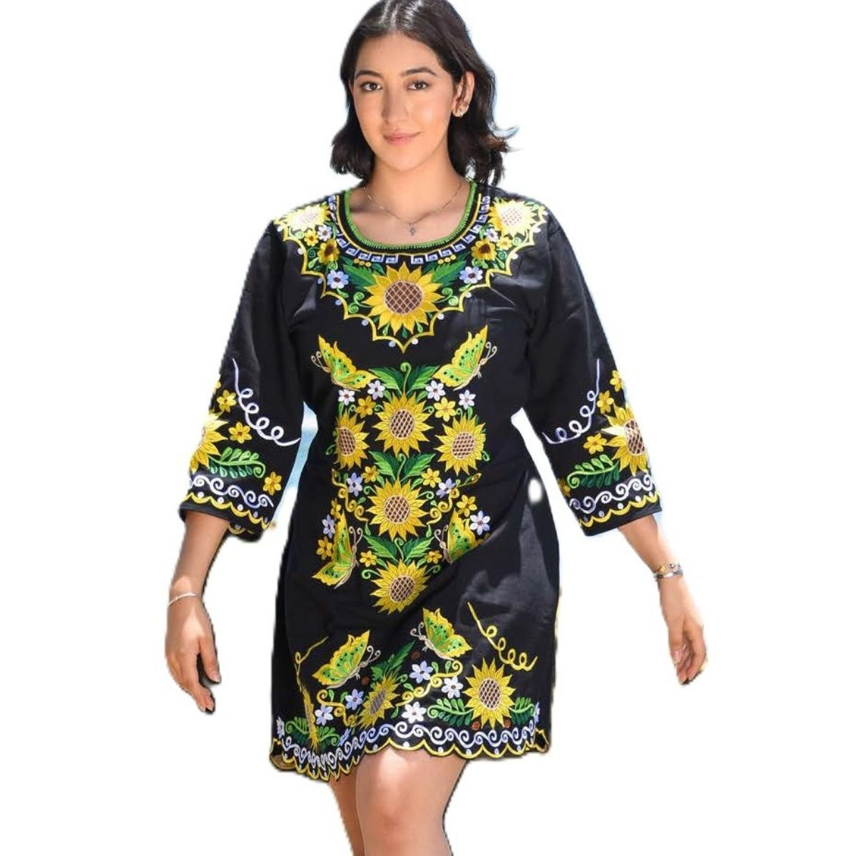 Embroidered Dress NA-TM-77377 - Vestido Bordado de Mujer