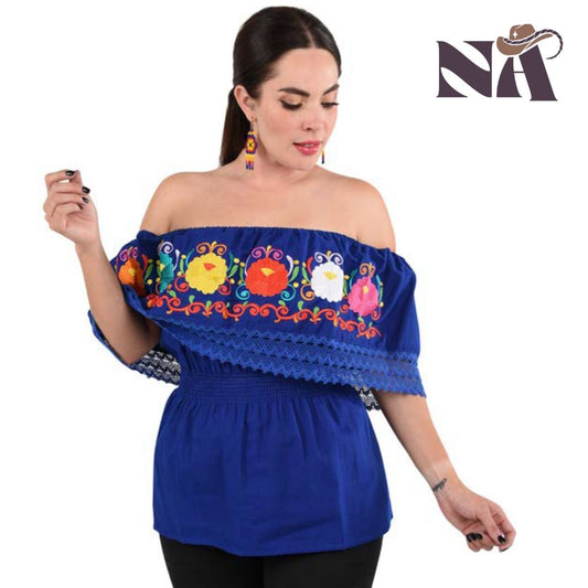 Embroidered Blouse NA-TM-77510 - Blusa Bordada