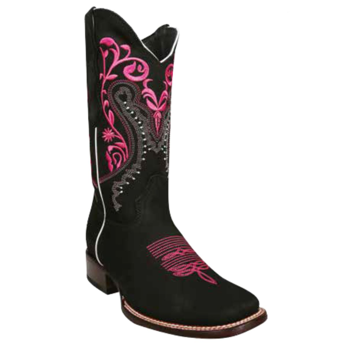 NA-WD437Black-PinkWesternHormaRodeoBordadabootsNancyAlvarezCollections