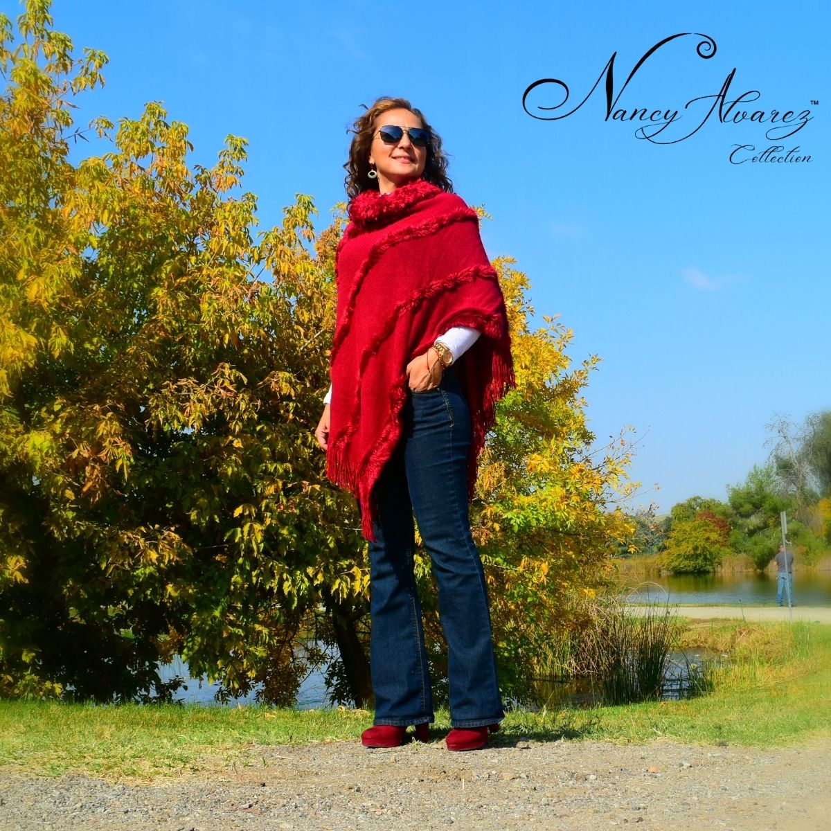 Women's Poncho NA-TM-Pinklicious-02