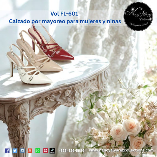 Catalogo Vol FL-601 Calzado por mayoreo para mujeres y ninas