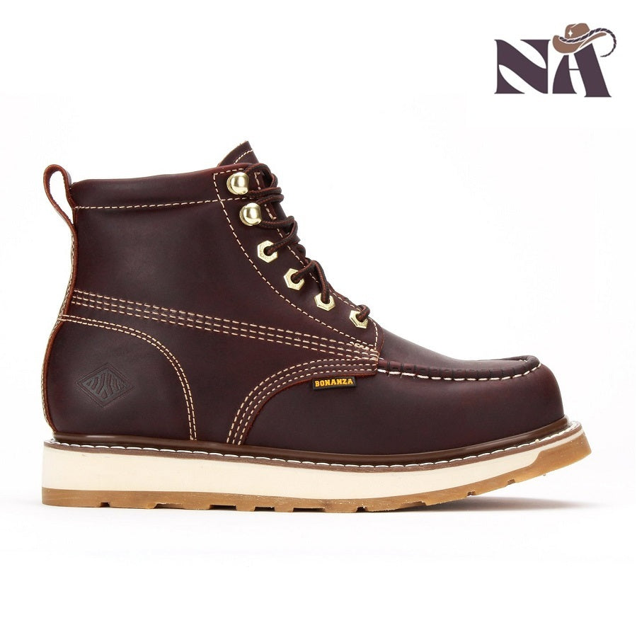 Work Boots NA-BA-612 Burgundy - Botas de Trabajo