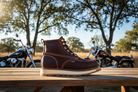 Work Boots NA-BA-612 Burgundy - Botas de Trabajo