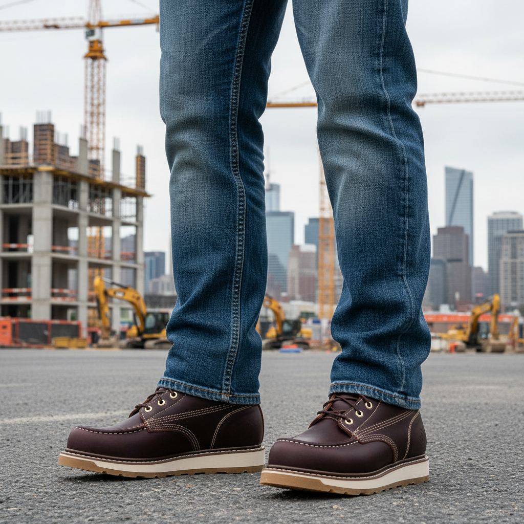 Work Boots NA-BA-612 Burgundy - Botas de Trabajo