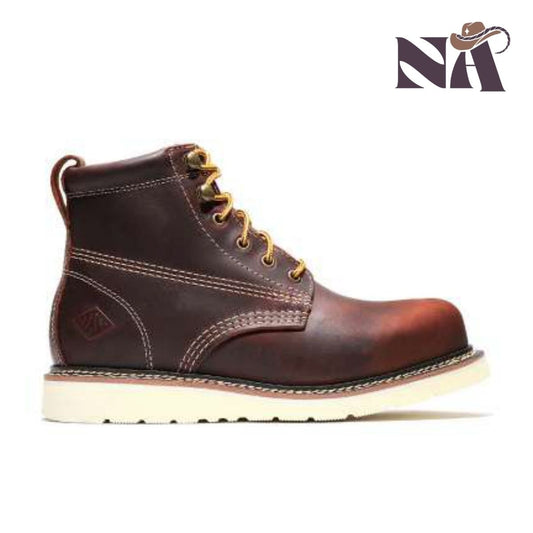 BA633BurgundyBotasdeTrabajoMayoreoWholesaleWorkBootsNAWestern