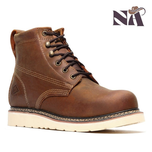 Work Boots NA-BA-633 Crazy Brown - Botas de Trabajo
