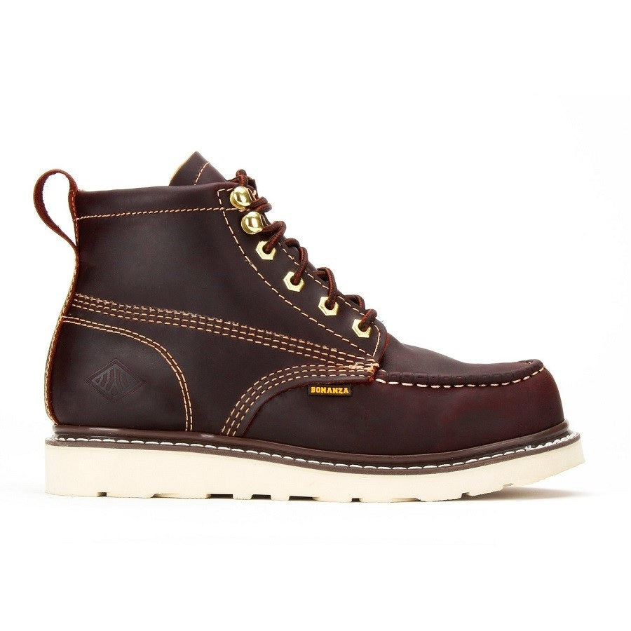 Work Boots NA-BA-640 Burgundy - Botas de Trabajo