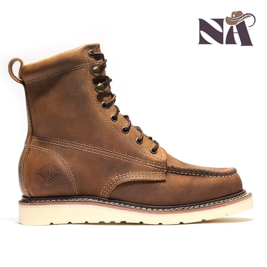 Work Boots NA-BA-840 Crazy Brown - Botas de Trabajo