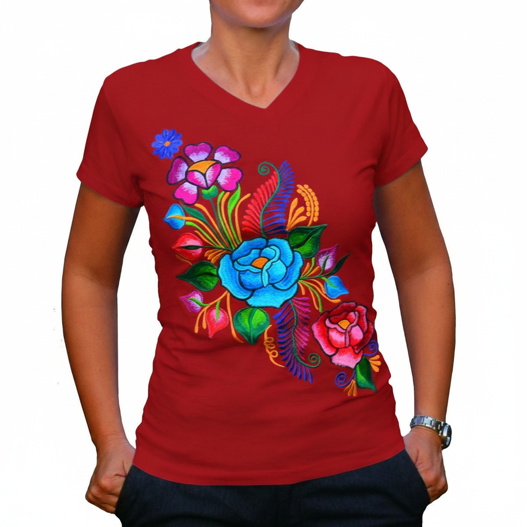 Embroidered Shirt NA-TM-79095 - Playera Bordada