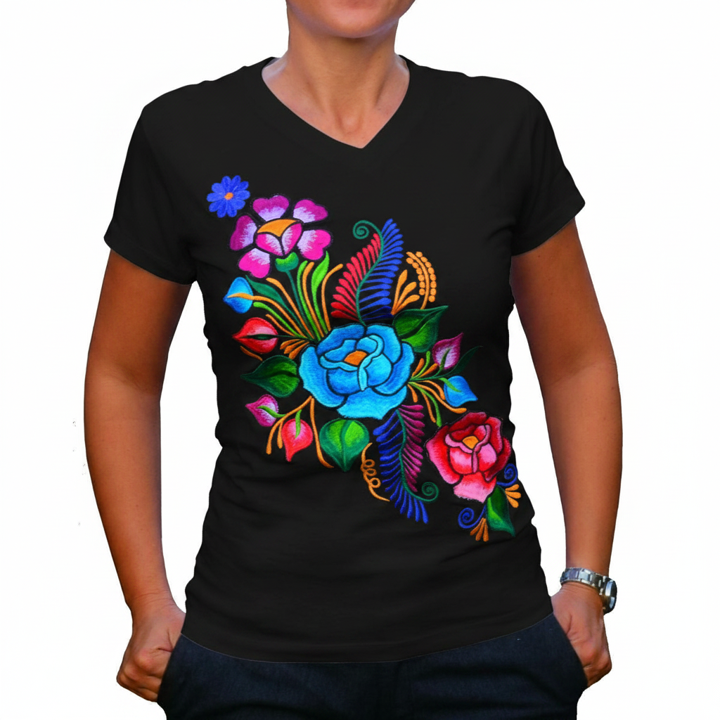 Embroidered Shirt NA-TM-79098 - Playera Bordada