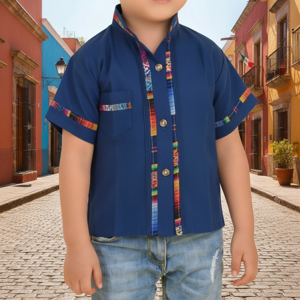 Camisa para Niño KS-TM-78161 Royal - Kids Shirt