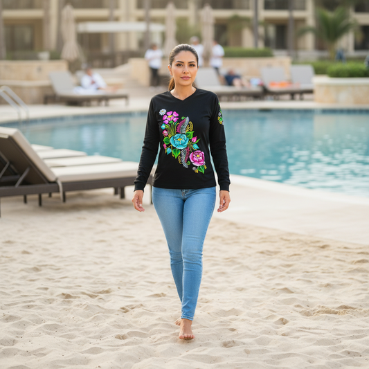 Embroidered Shirt NA-TM-79065 -Playera Bordada