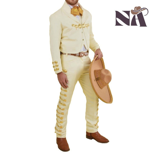 NA-72131Beige-GoldTrajeCharrohombreBotonaduramenscharrosuitNAWestern