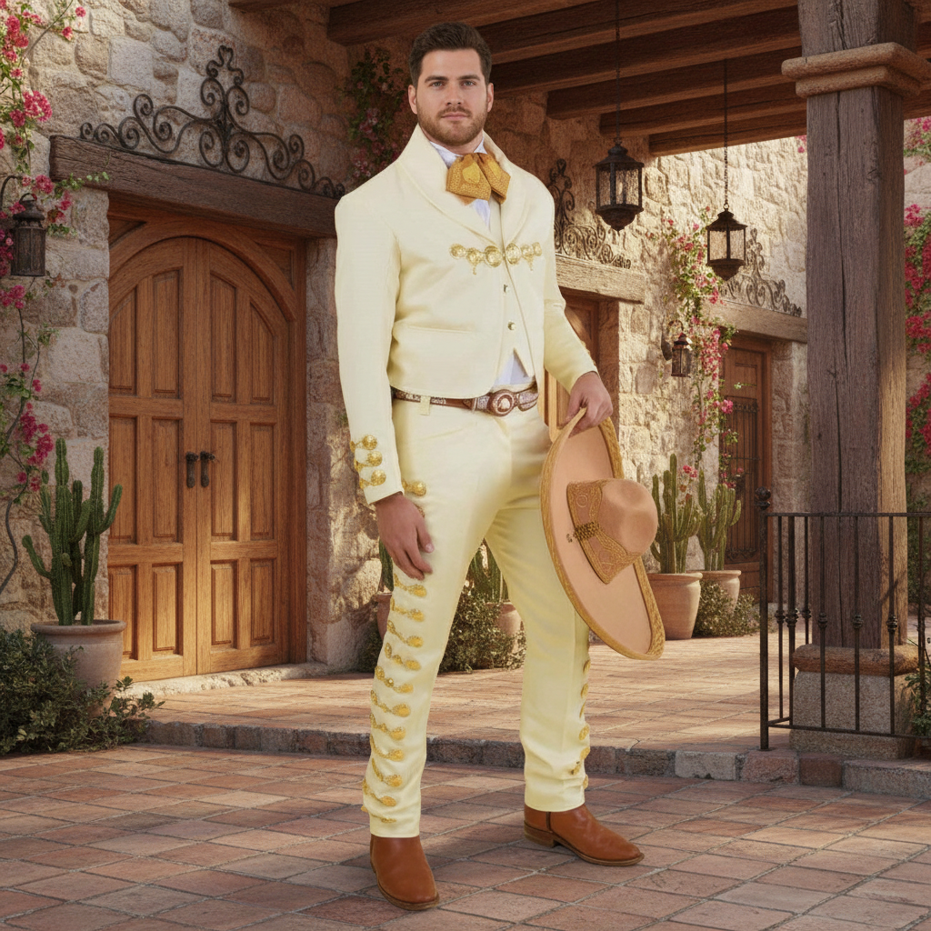 NA-72131Beige-GoldTrajeCharrohombreBotonaduramenscharrosuitNAWestern