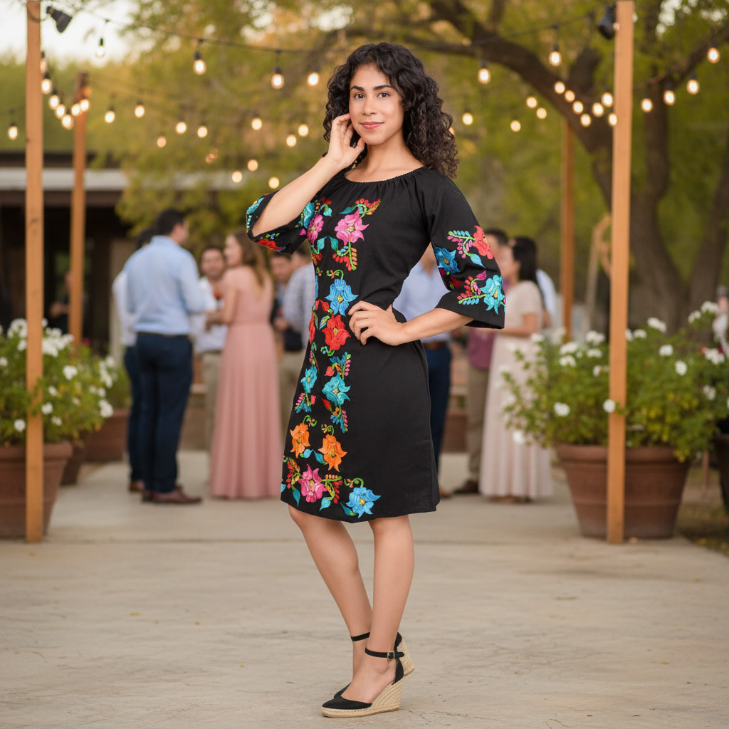 Embroidered Dress NA-TM-79041 - Vestido Bordado