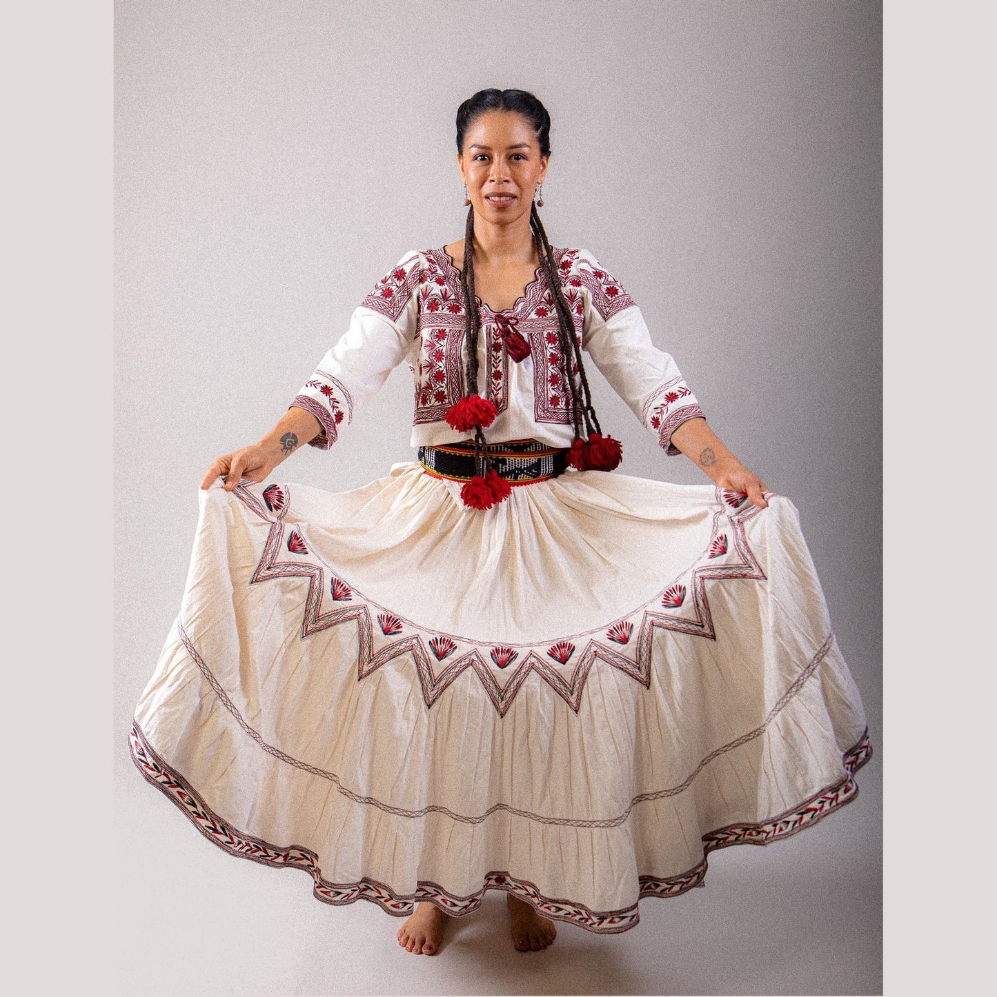 Embroidered Dress NA-OAX-V1 - Vestido Bordado de Mujer