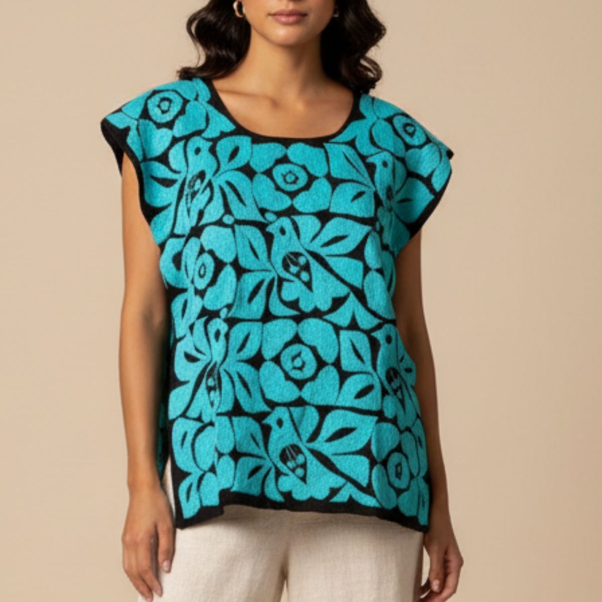 Embroidered Blouse NA-OAX47 - Blusa Bordada