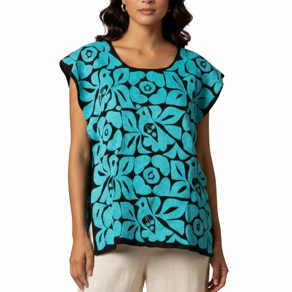 Embroidered Blouse NA-OAX47 - Blusa Bordada