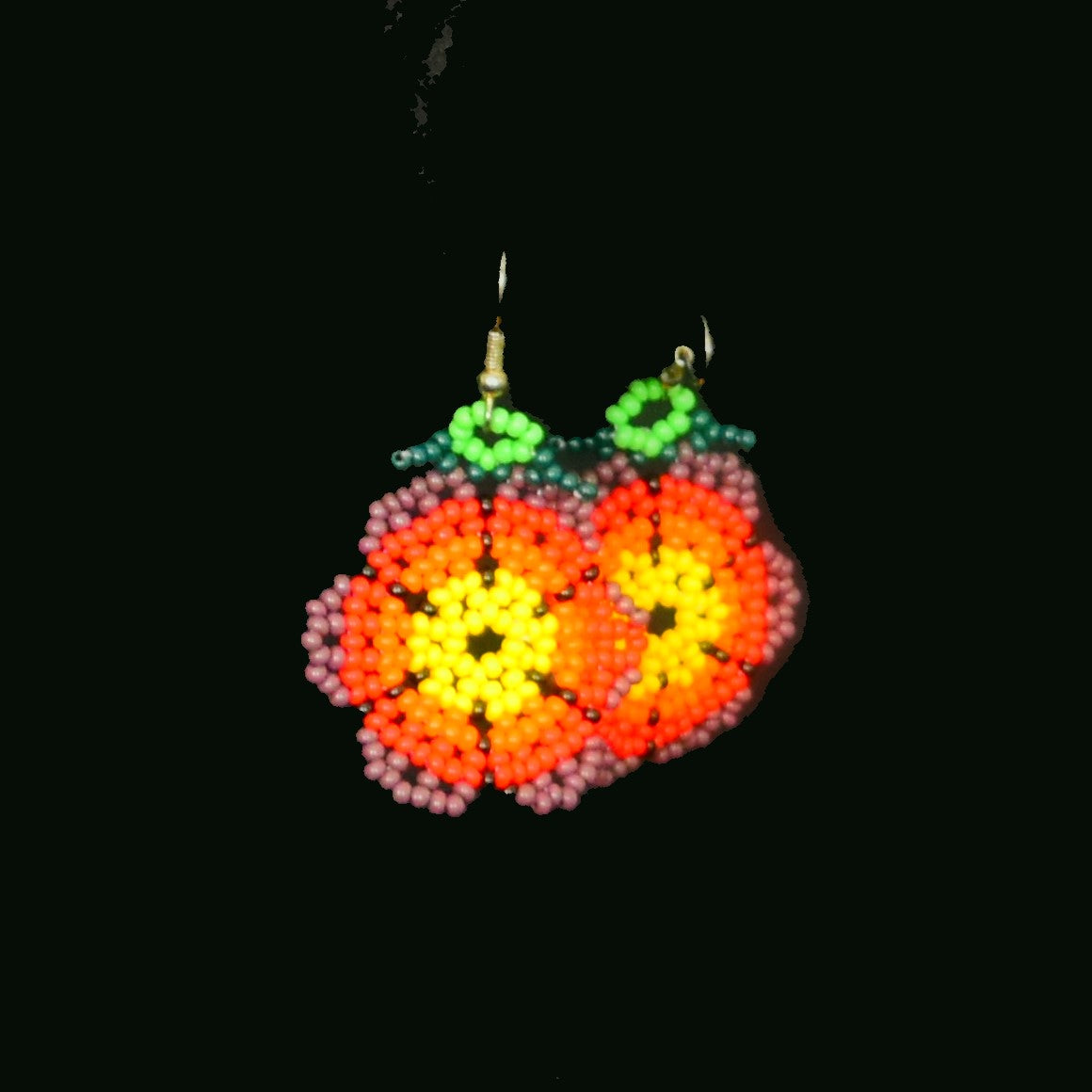 NA-OV-1000-R beaded Jewelry earrings for women Nancy Alvarez Collection