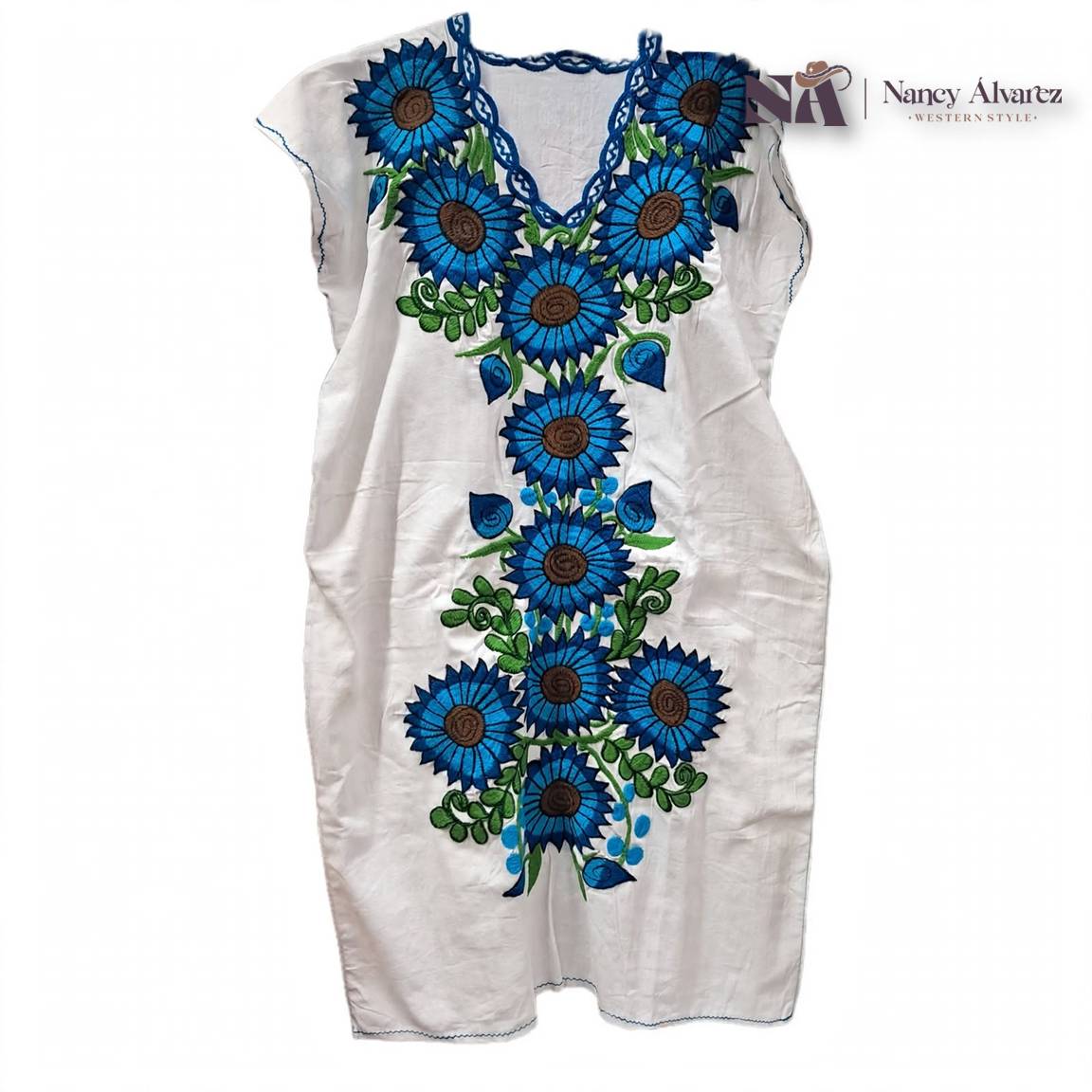 Embroidered Dress NA-SW1502 - Vestido Bordado