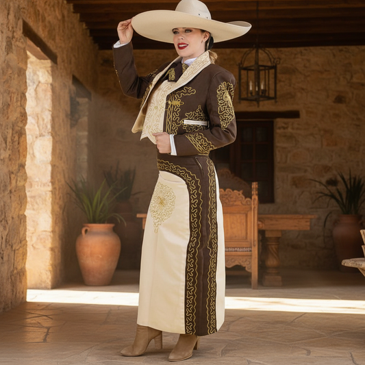 Charro Suit for Women NA-TM-76107 - Traje de Charro