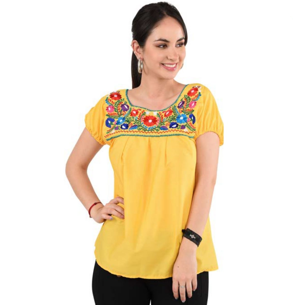 Embroidered Blouse NA-TM-77112 - Blusa Bordada