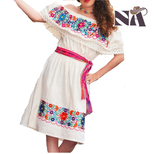 Embroidered Dress NA-TM-77301- Vestido Bordado