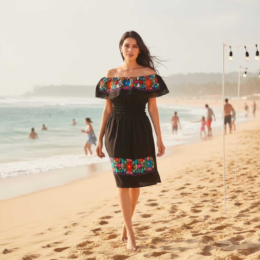 Embroidered Dress NA-TM-77302 - Vestido Bordado