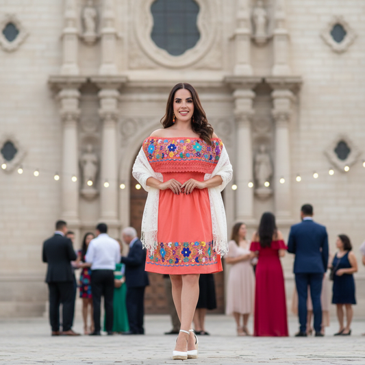 Embroidered Dress NA-TM-77306 - Vestido Bordado