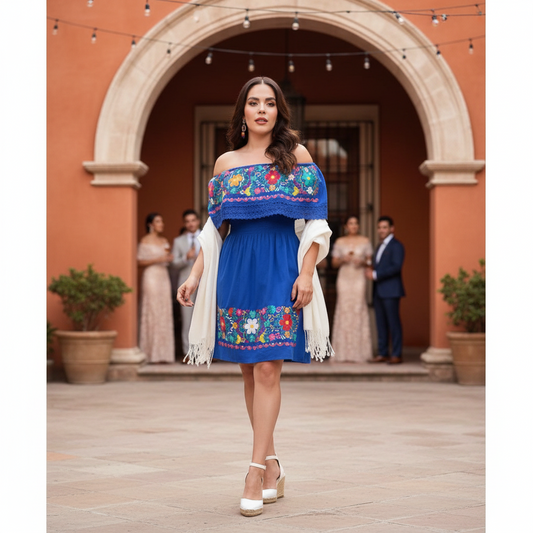 Embroidered Dress NA-TM-77310 - Vestido Bordado