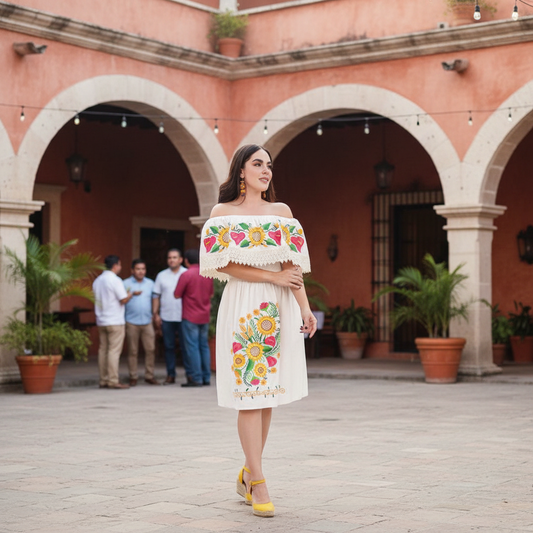 Embroidered Dress NA-TM-77317 - Vestido Bordado