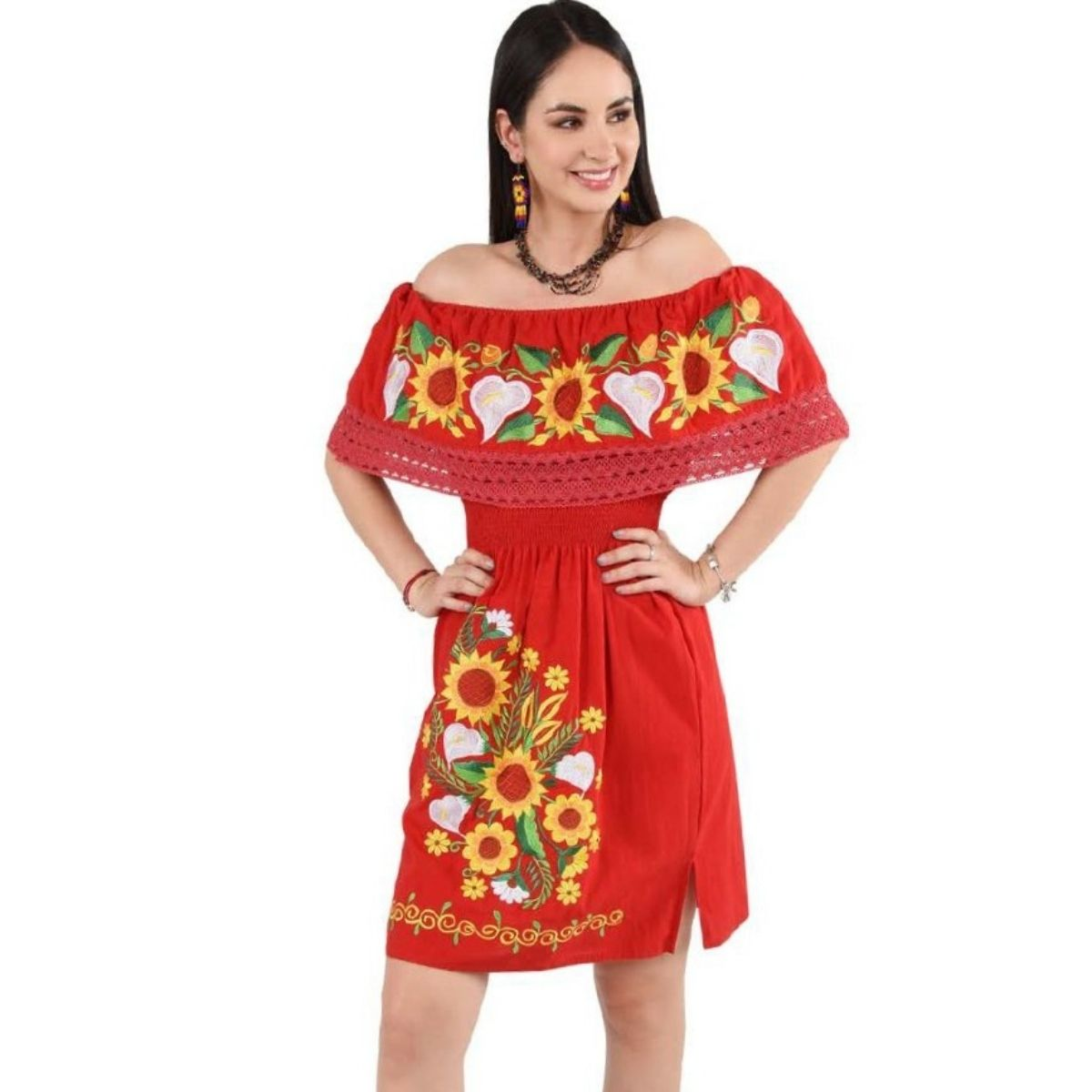 Embroidered Dress NA-TM-77318 - Vestido Bordado