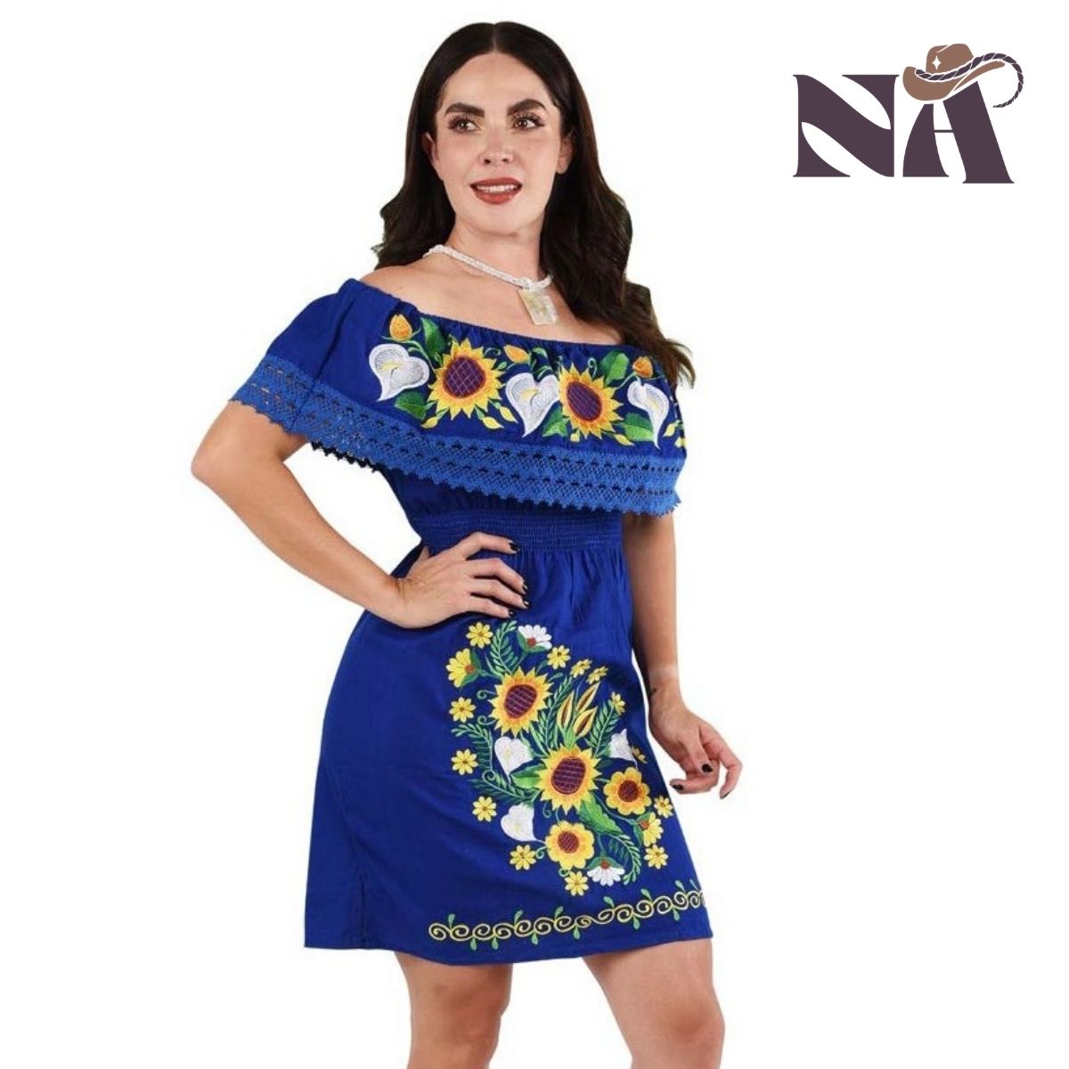 Embroidered Dress NA-TM-77319 - Vestido Bordado