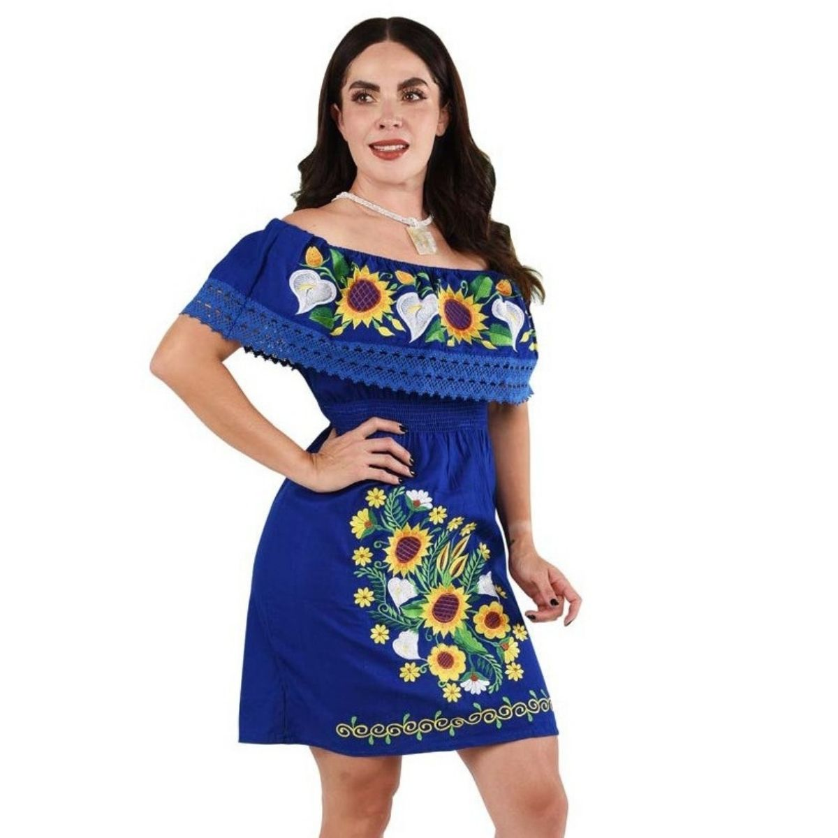 Embroidered Dress NA-TM-77319 - Vestido Bordado