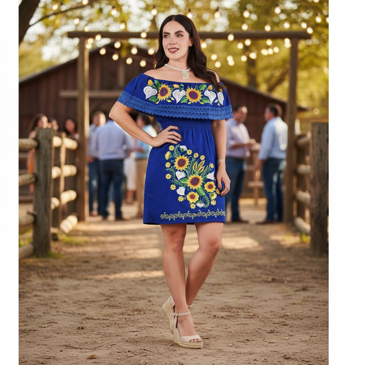 Embroidered Dress NA-TM-77319 - Vestido Bordado