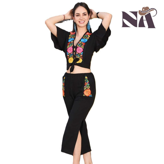Embroidered Outfit NA-TM-77348 - Conjunto Bordado