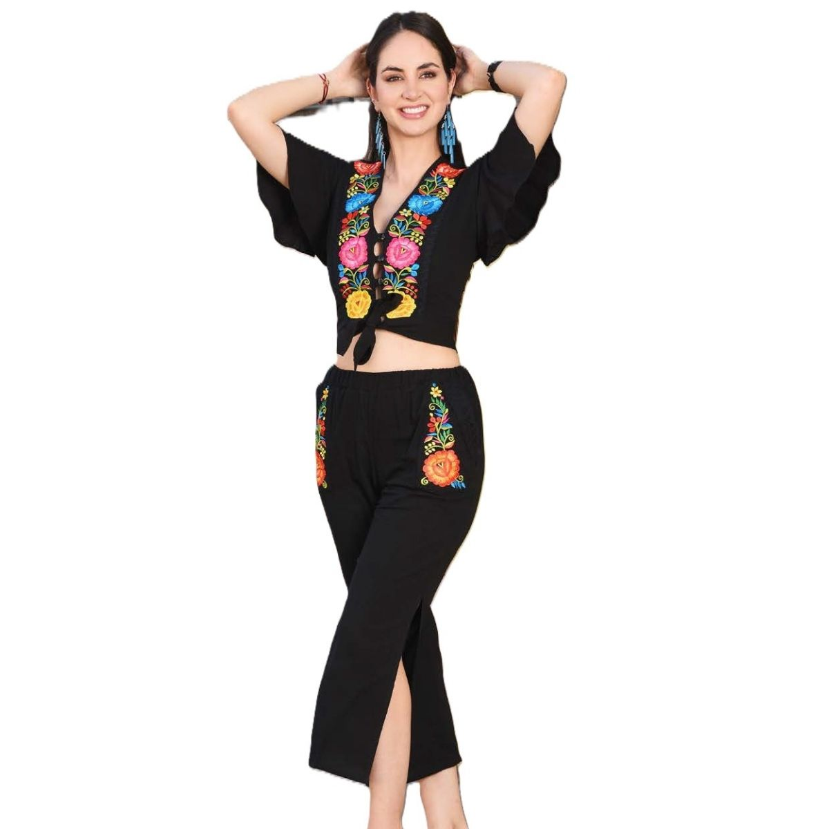 Embroidered Outfit NA-TM-77348 - Conjunto Bordado