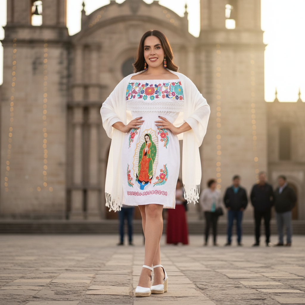 Embroidered Dress NA-TM-77362 White - Vestido Bordado