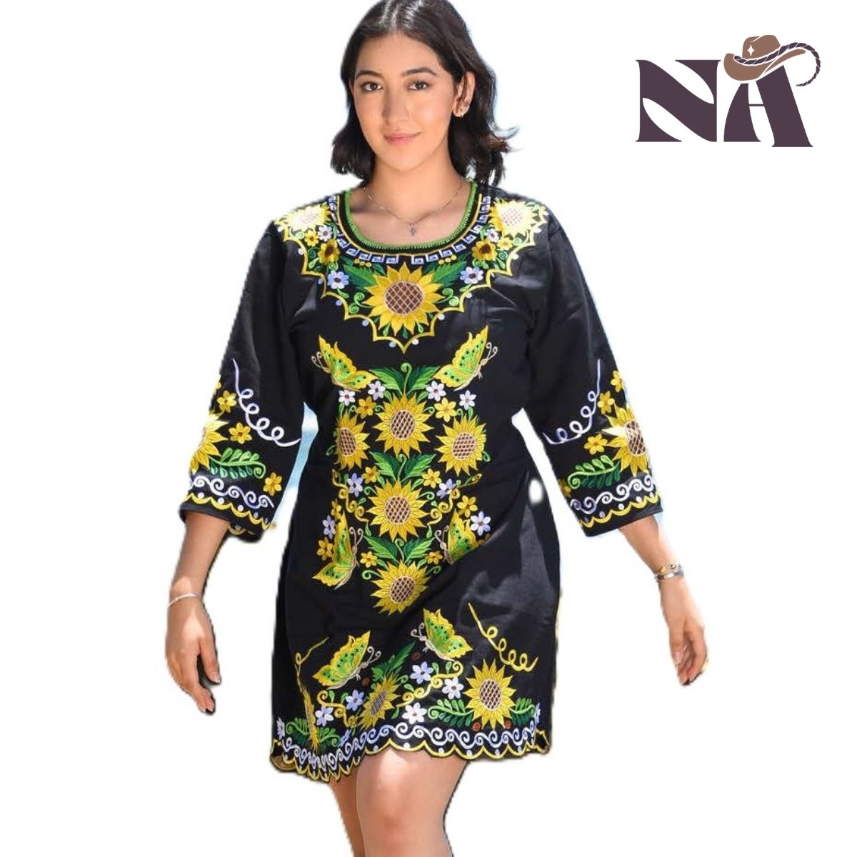 Embroidered Dress NA-TM-77377 - Vestido Bordado de Mujer