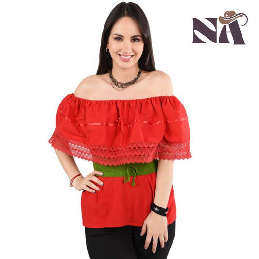Embroidered Blouse NA-TM-77509 - Blusa de Mujer