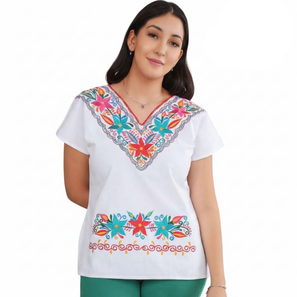 Embroidered Blouse NA-TM-77521 - Blusa Bordada