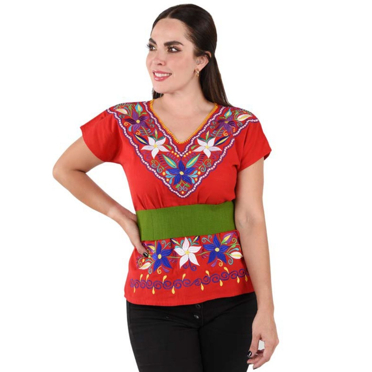 Embroidered Blouse NA-TM-77522 - Blusa Bordada