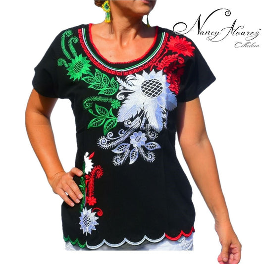 Embroidered Blouse NA-TM-79031-T