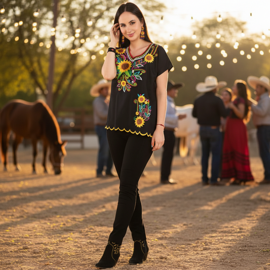 Embroidered Blouse NA-TM-79031 - Blusa Bordada