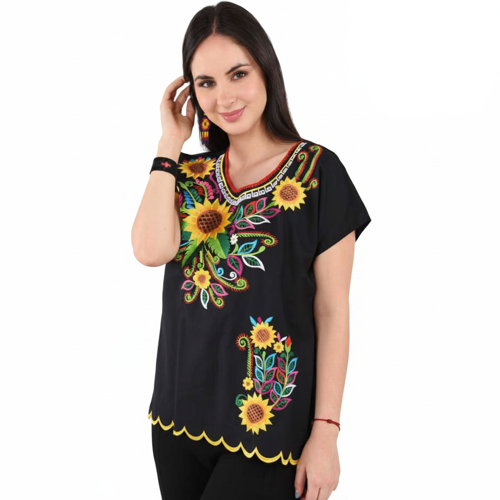Embroidered Blouse NA-TM-79031 - Blusa Bordada